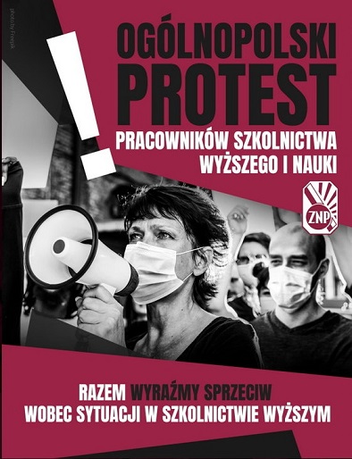 2021-12-20 PROTEST PRACOWNIKÓW SZKOLNICTWA WYŻSZEGO I NAUKI